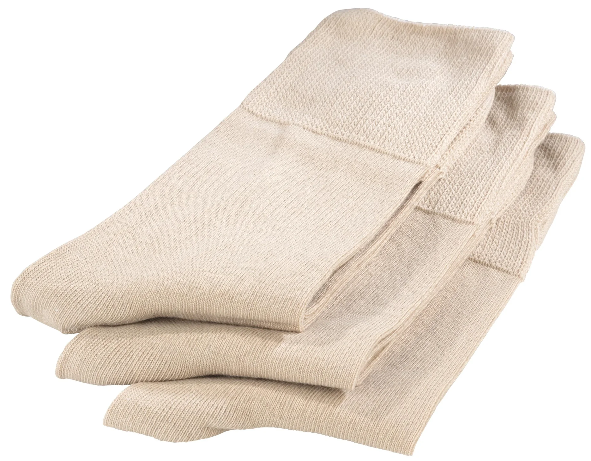 Vitalsocke 3er Pack, Farbe sand, Gr.43/46 - 2
