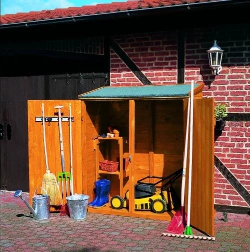 Geräteschrank groß honigbraun - 2