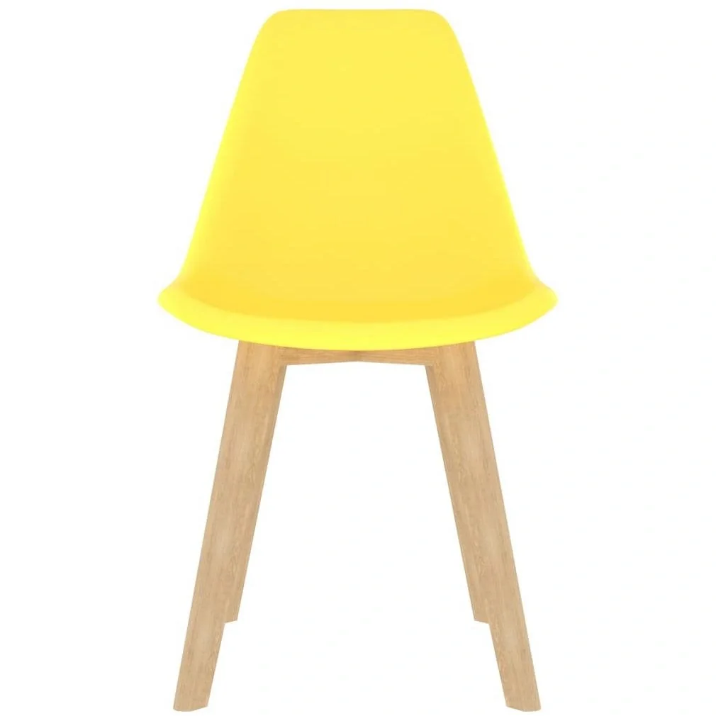 Esszimmerstühle 2-Sitzer Kunststoff gelb - 5