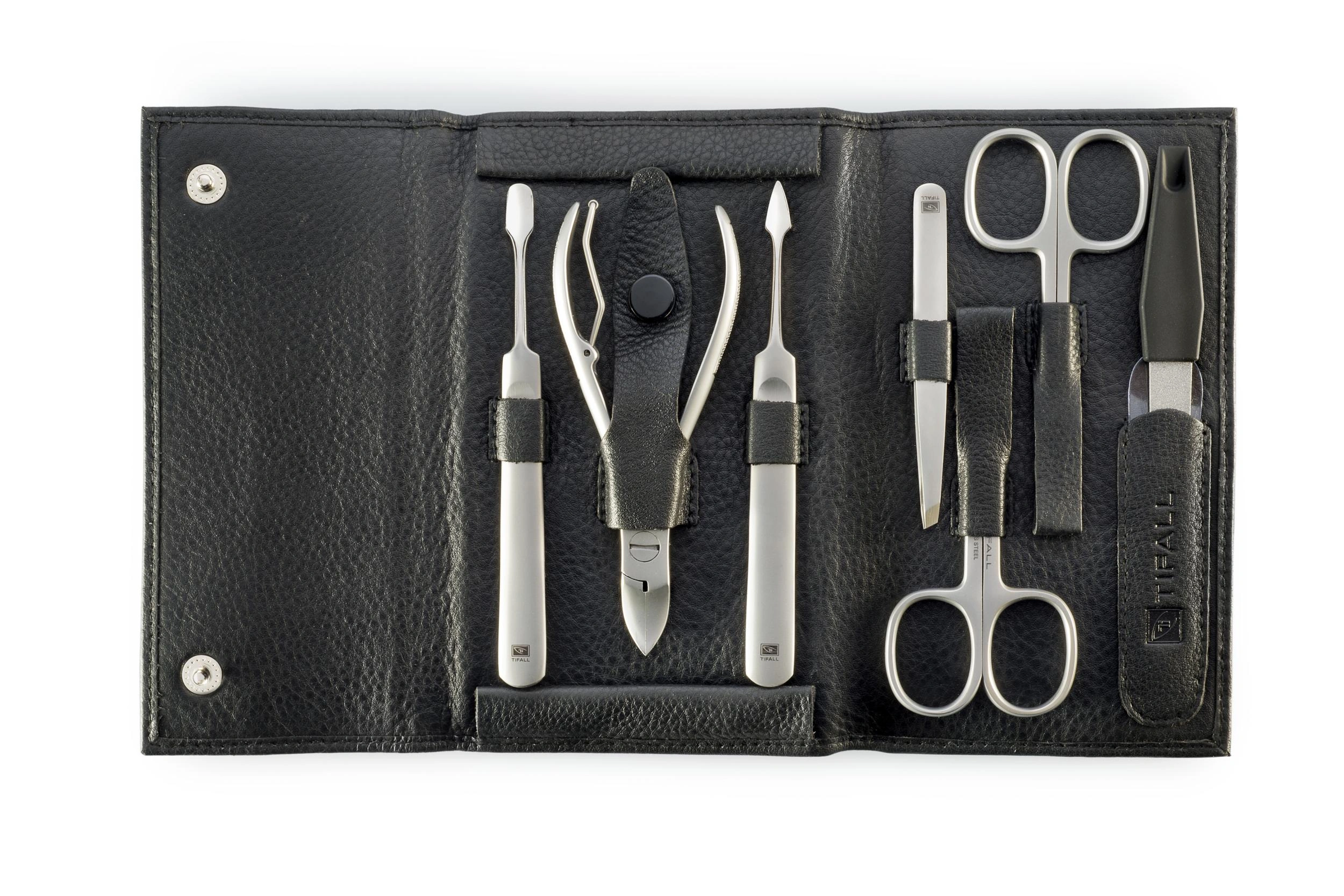 Leder-Maniküre-Etui, 8-teilig - 2