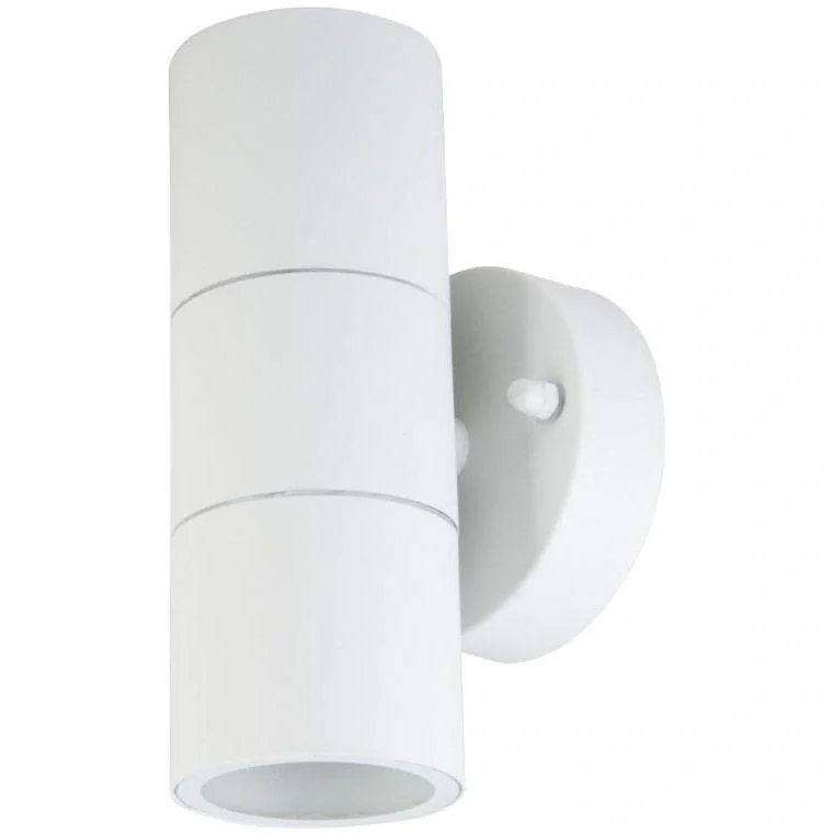 VT-7622 Wandleuchte für Außen Auf/Ab - GU10 - Edelstahl - Weiß - IP44 - 10