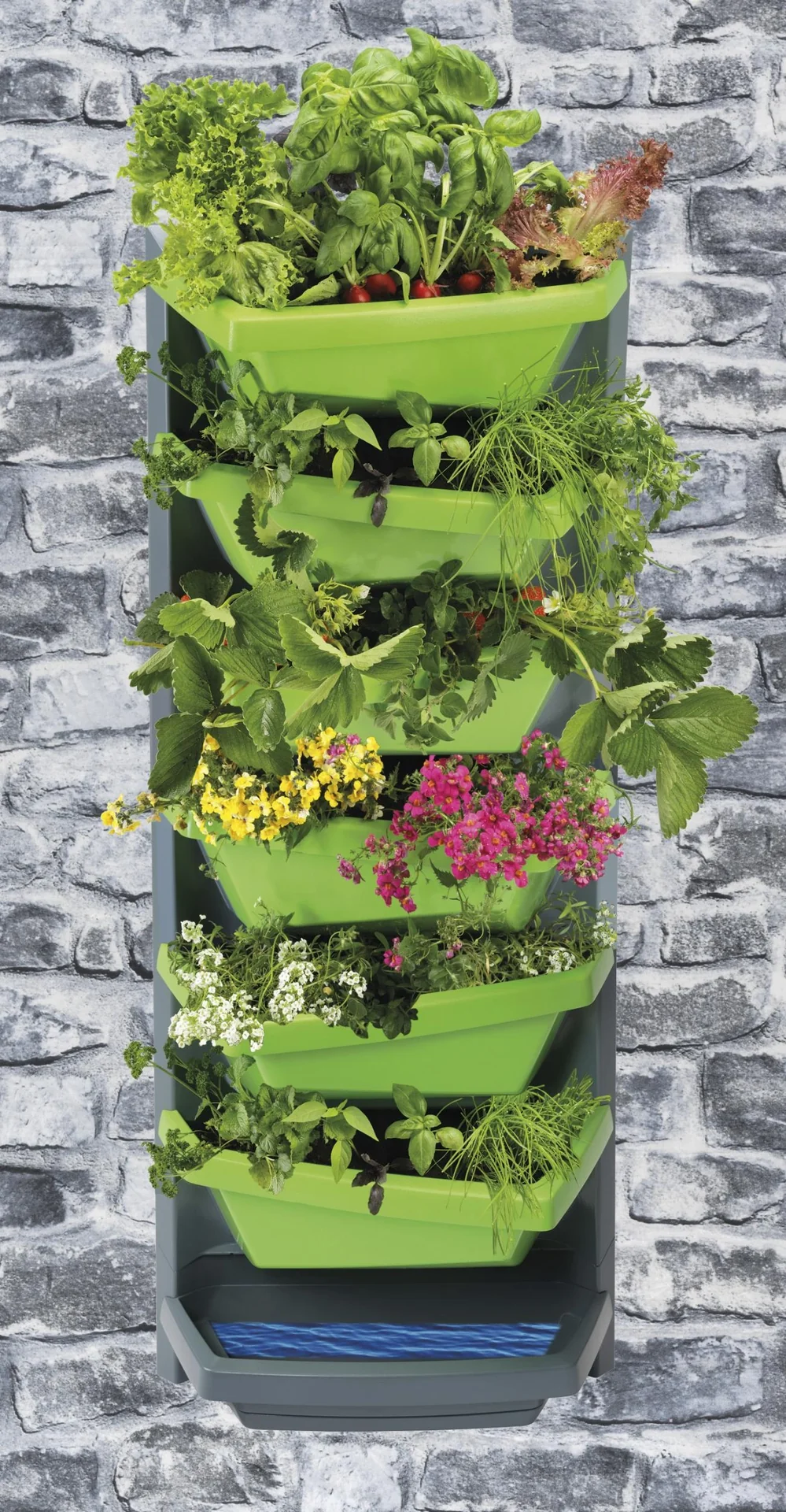Pflanzsystem Aufbauelement "Vertical Garden", Farbe limette - 2