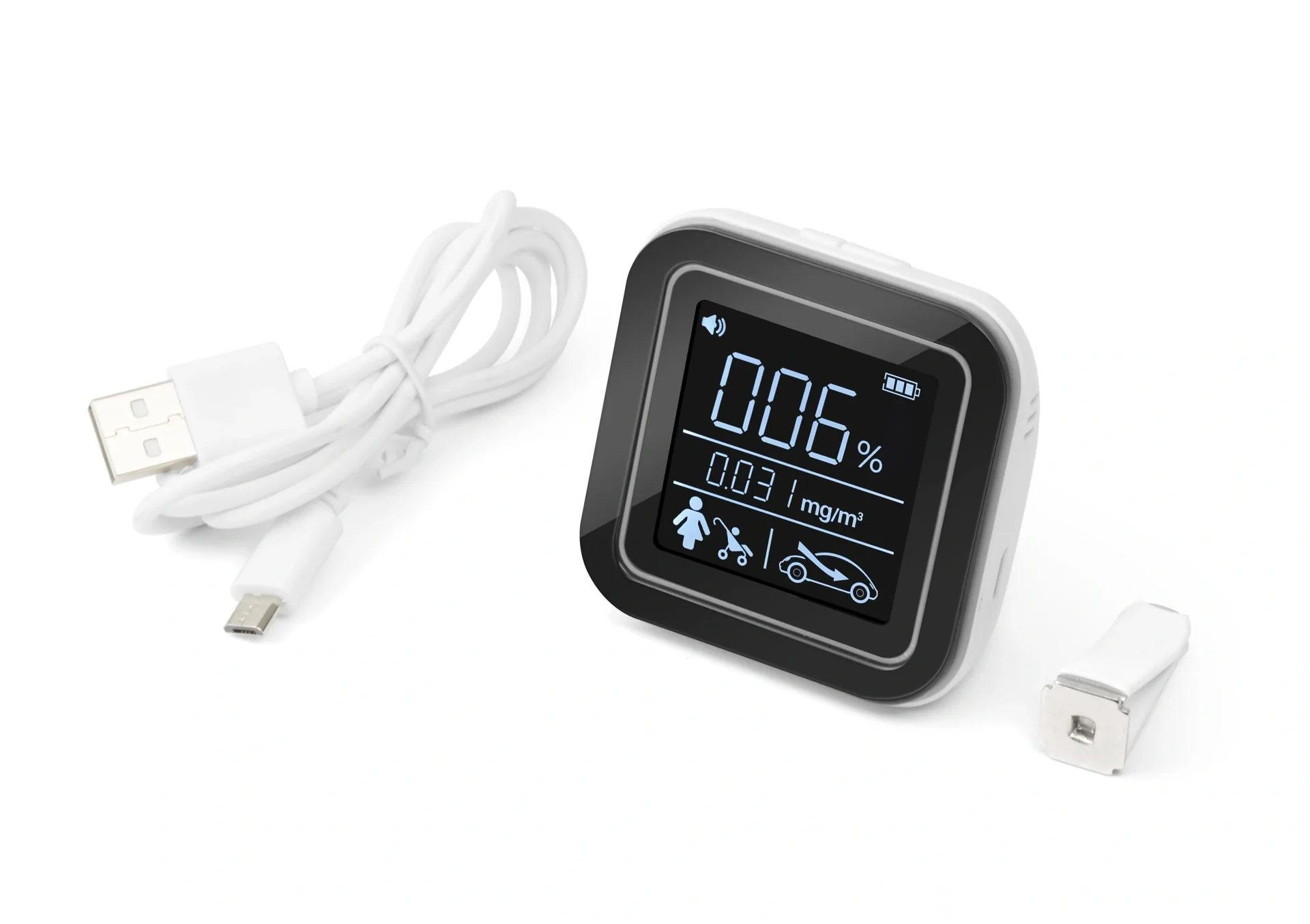 Überwachungsmonitor für Luftqualität mit LCD-Anzeige - 4