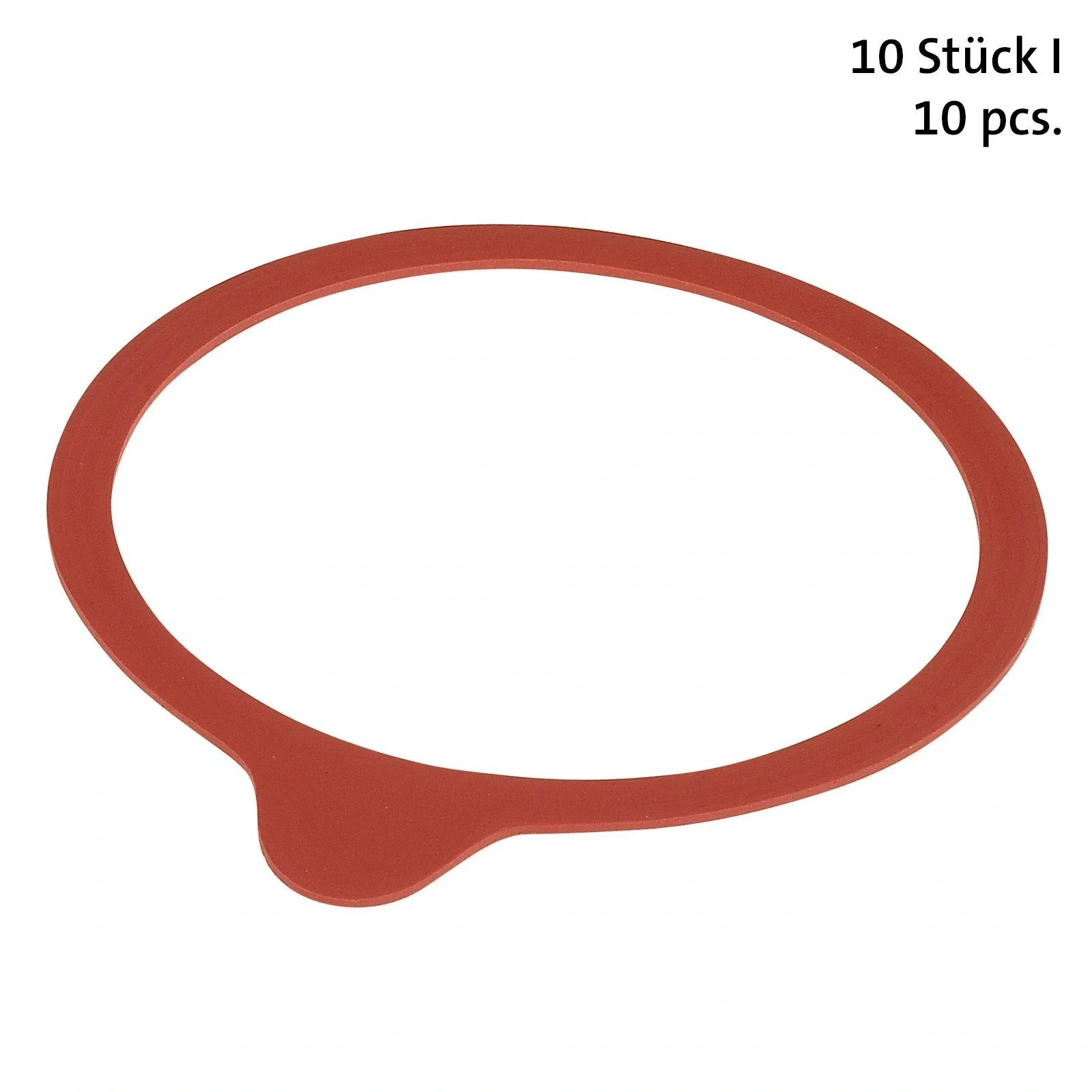 Einkoch-Gummiringe, 112 x 128 mm, Einfüllmündung 120 mm, 10 Stück - 7