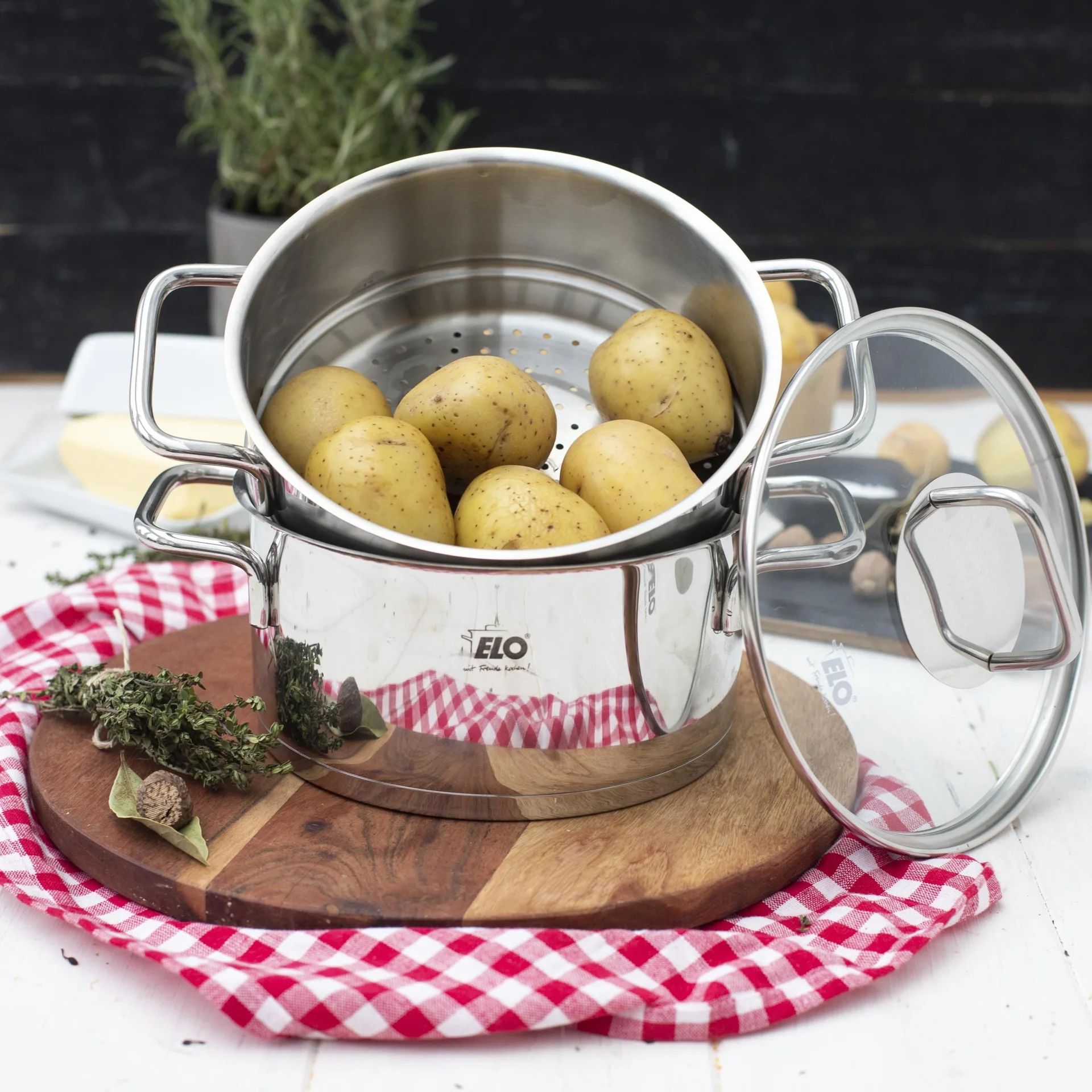 Kartoffeldämpfer, 18 cm Citrin - 2