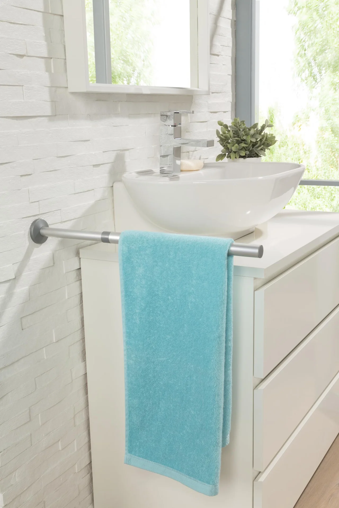 Teleskop-Handtuchstange, 35-58 cm ausziehbar - 2