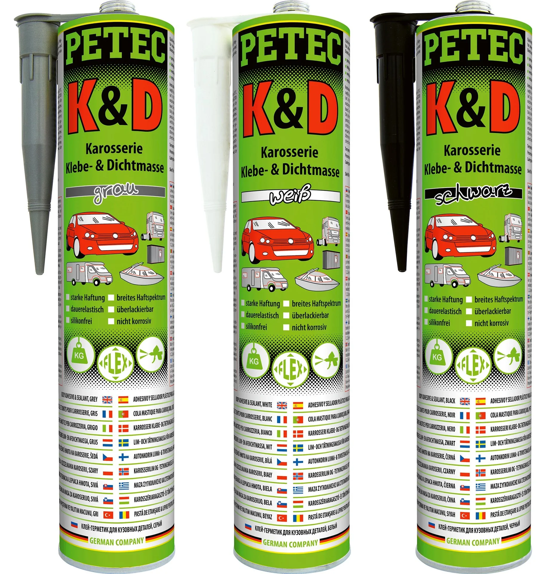 Karosserie Klebemasse/ Dichtmasse, weiß, 310 ml - 3