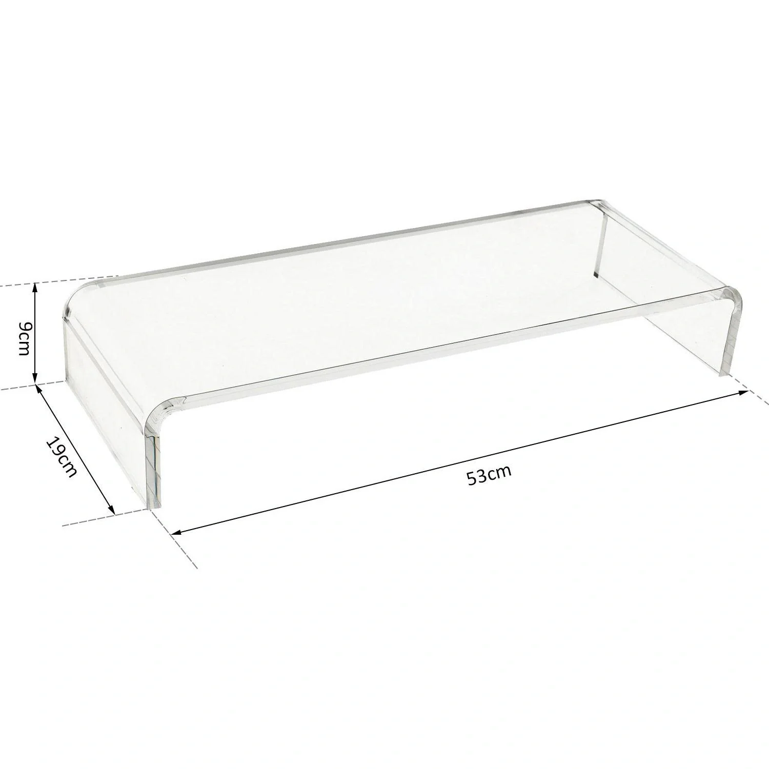 Bildschirmständer Monitorständer aus Acrylglas Standfuß für TFT/LCD-Monitore - 6