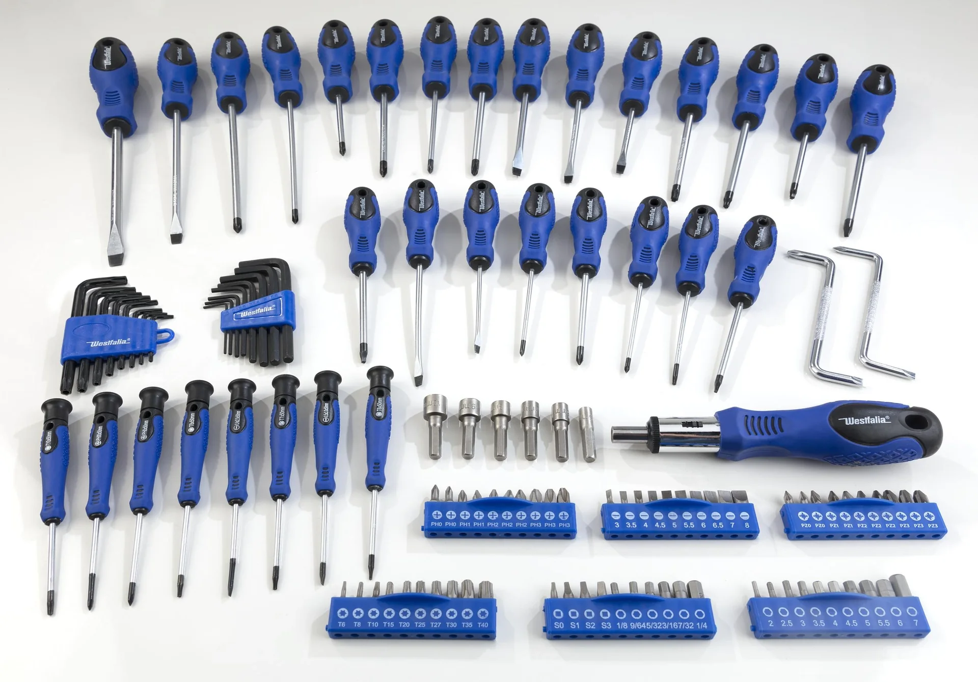 Schraubendreher- und Bit-Satz mit Halterung 116-teilig - 6
