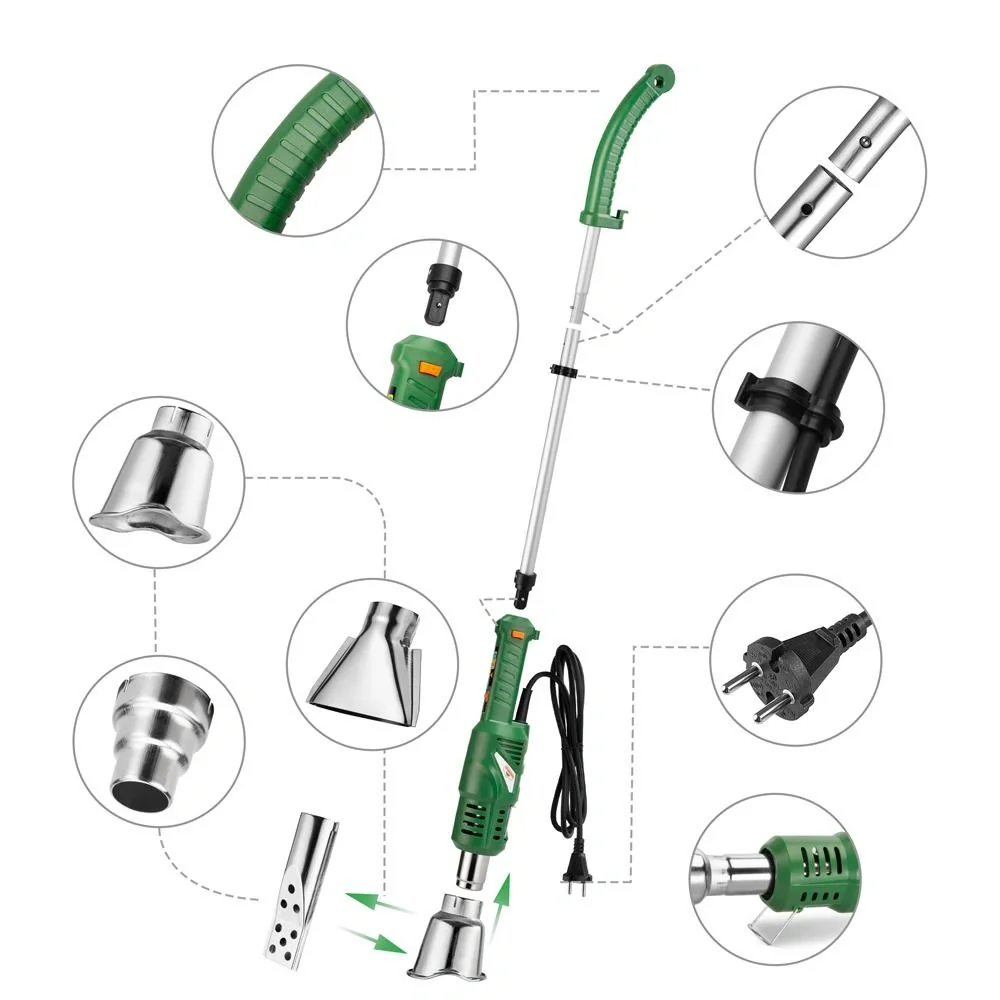 Gardebruk 3in1 Unkrautvernichter, Heißluftpistole, Grillpistole - 2000W - 6