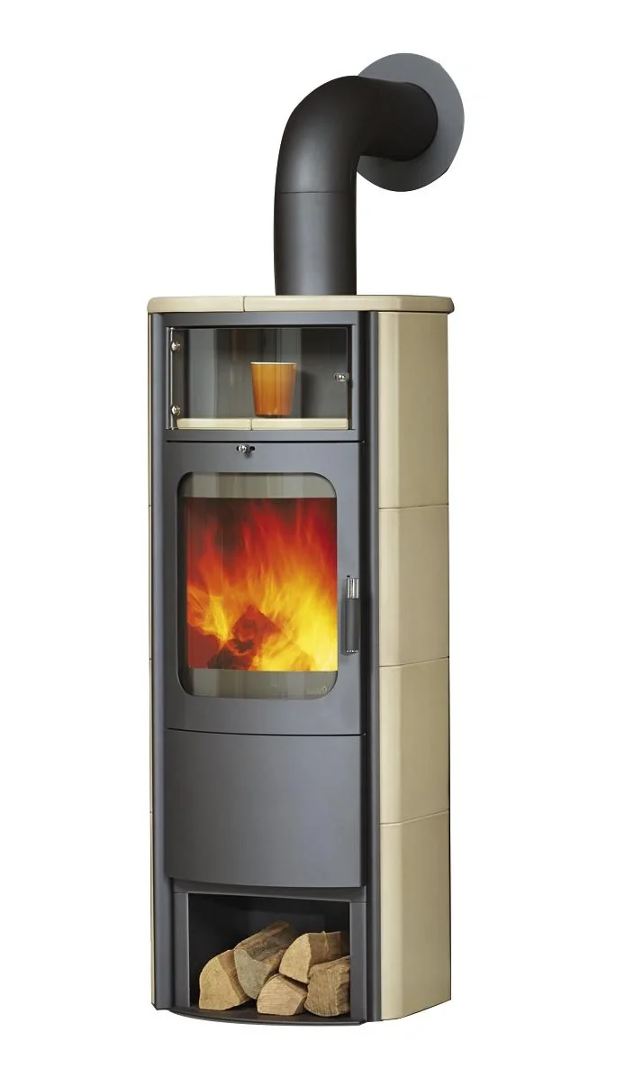 Kaminofen Opera-B Grande(5 kW) creme, Dauerbrand, Automatik - 2