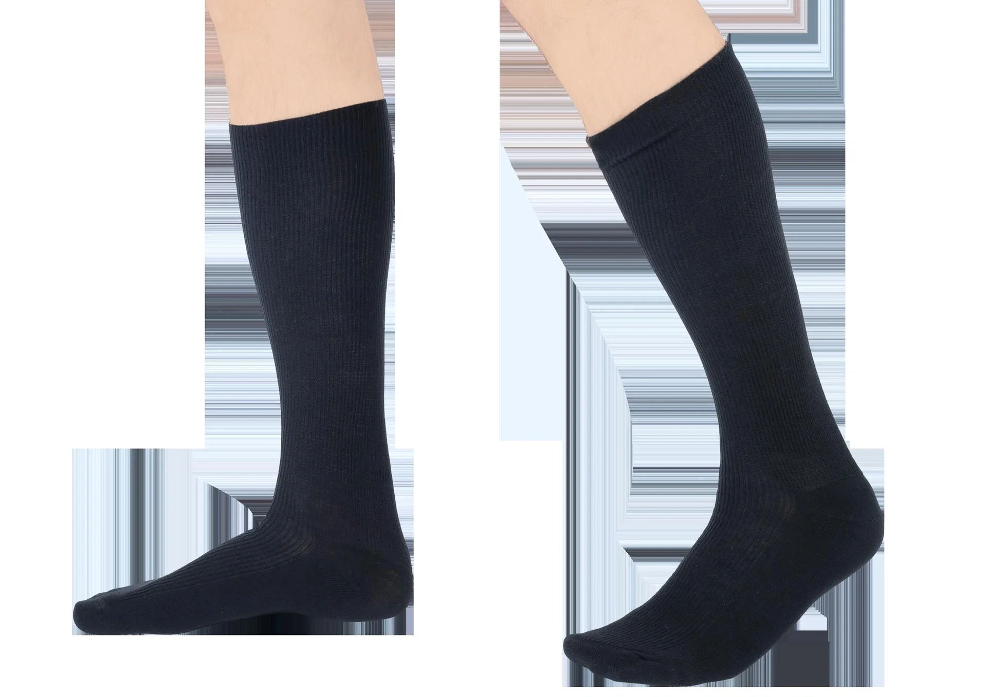 Stütz- Knistrümpfe im 2er Set, schwarz und anthrazit, Gr. 39-41 - 4