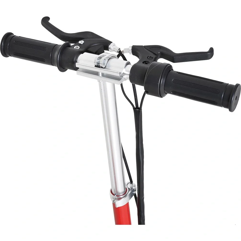 Elektroroller E-Scooter Cityroller klappbar Jugend Roller 12 km/h Kinder Metall Rot L74"W36"H73-91cm - 10