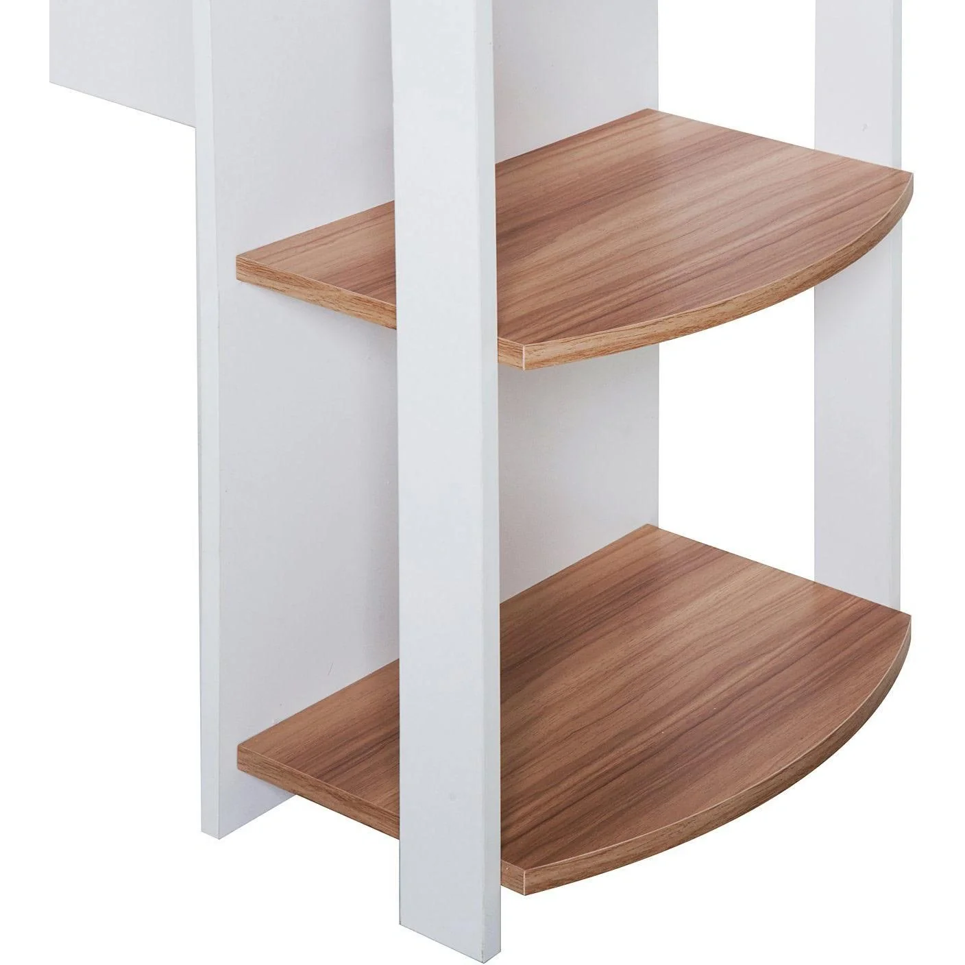 Eckschreibtisch Schreibtisch Staufach Walnuss L136 x B130 x H72cm - 5