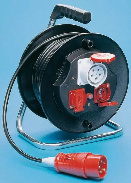 Kunststoff Kabeltrommel 16A/ 400V/ 5-Pol ohne Kabel - 2