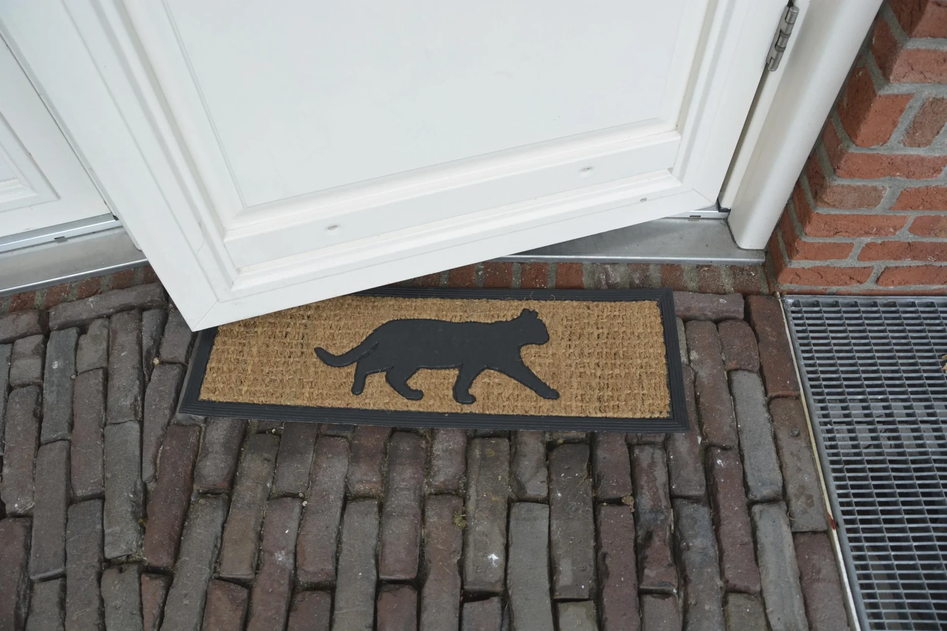 Stufen Fußmatte Gummi/Kokos Katze - 2