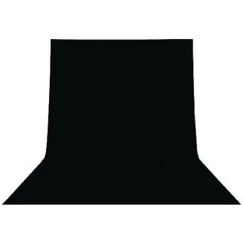 Studio-Hintergrund KN-BD36B 295 x 595 cm Schwarz - 1
