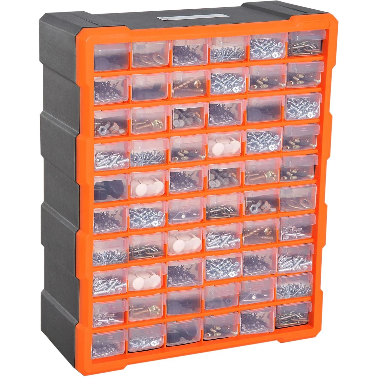 Sortimentskasten Kleinteilemagazin 60 Schubfächer Orange - 8