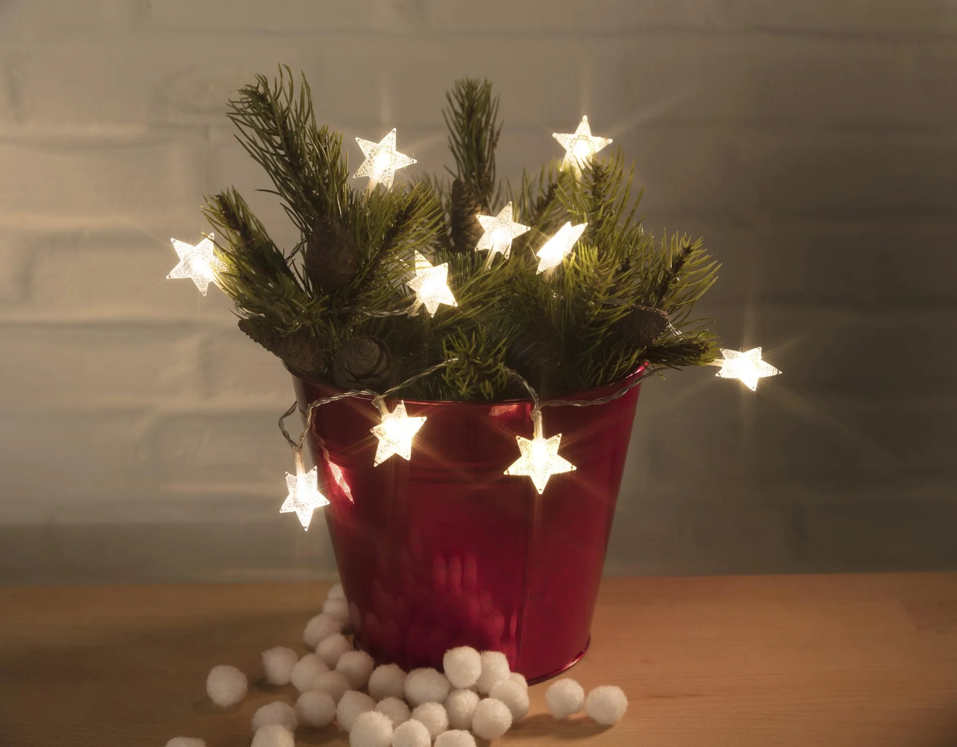 Sternenlichterkette mit 10 warmweißen LEDs - 2