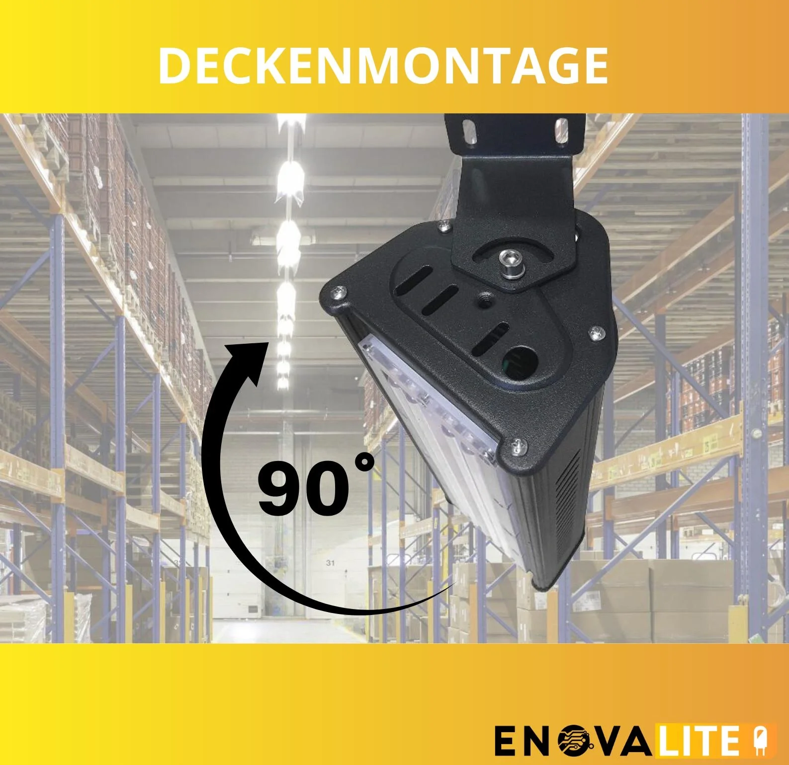 LED-HighBay in linearer Form bietet 100 W, 12000 lm, 5000 K (neutralweiß), IP65 & ENEC-Zertifizierung - 12