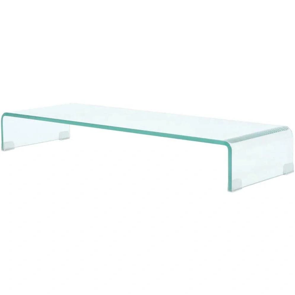TV-Schrank/Monitorerhöhung transparent 90x30x13 cm Glas - 6