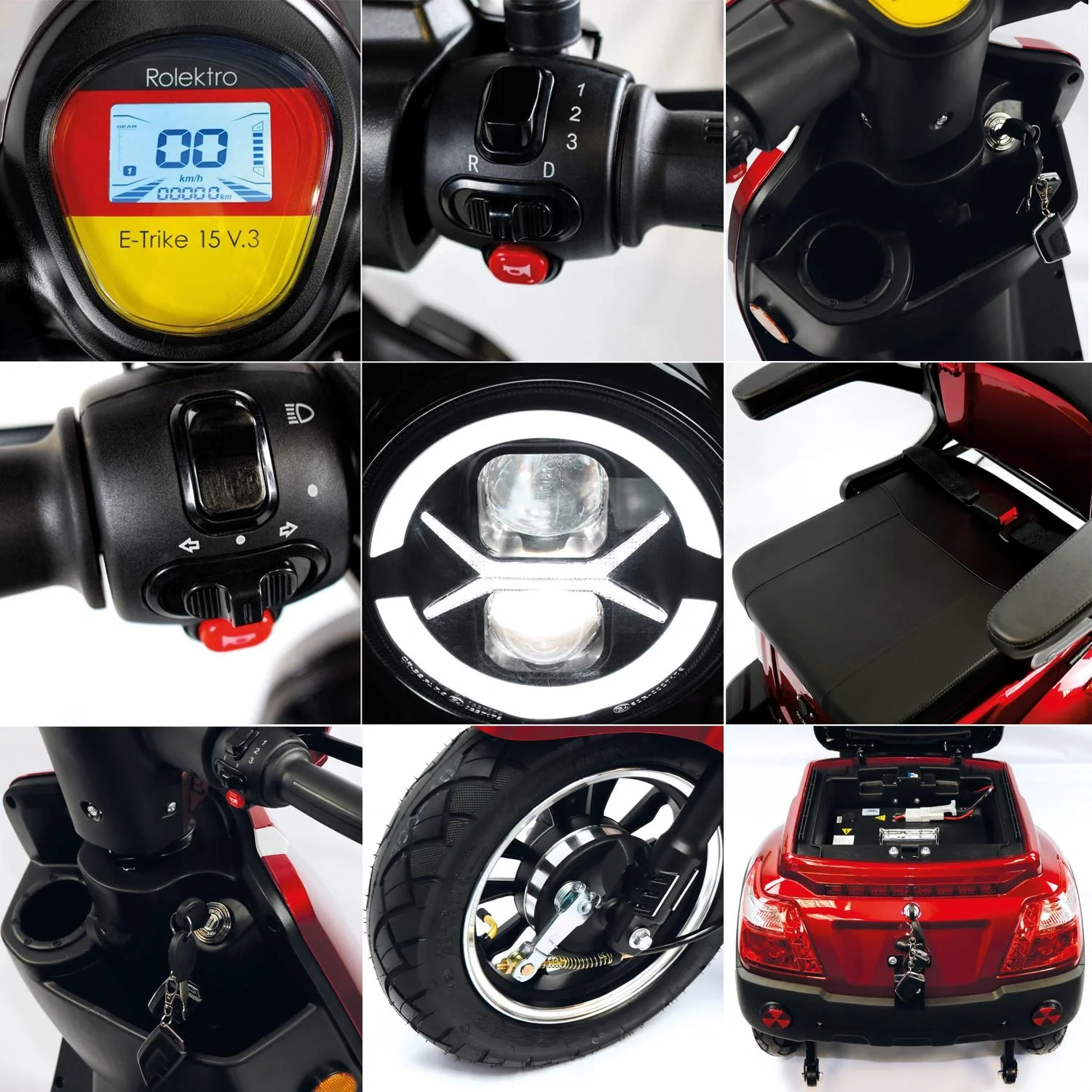 E-Trike 15 V.3, 1.000 Watt + Straßenverkehrszulassung - 10