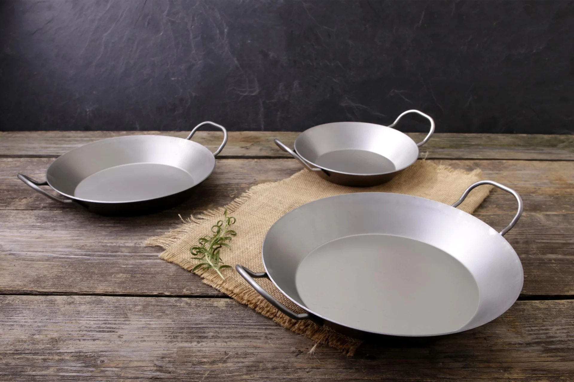 Eisenpfanne, 3er Set + GRATIS dazu Rezeptbuch - 11