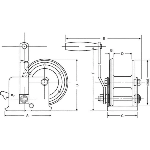 Handwinde - 250 Kg - 2