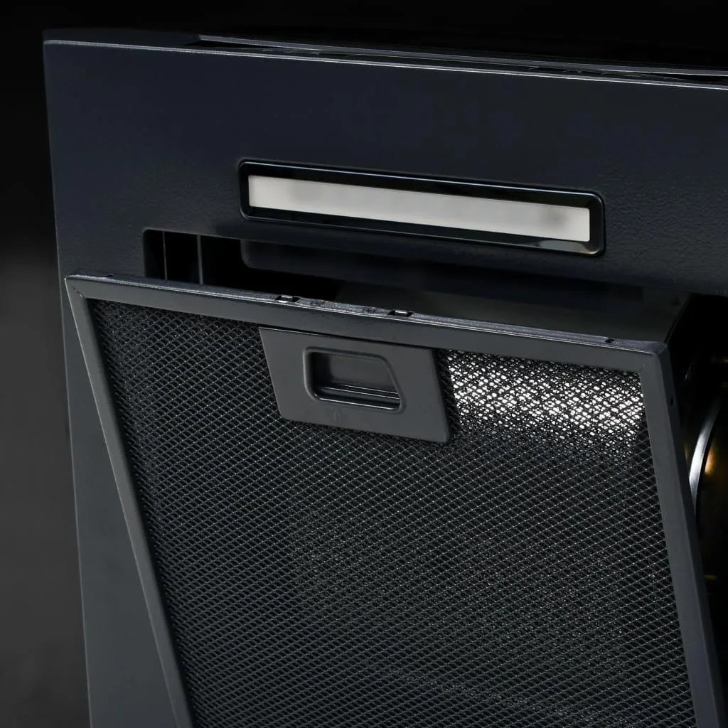 Wandhaube 756 m³/h 60 cm Edelstahl schwarz - 1