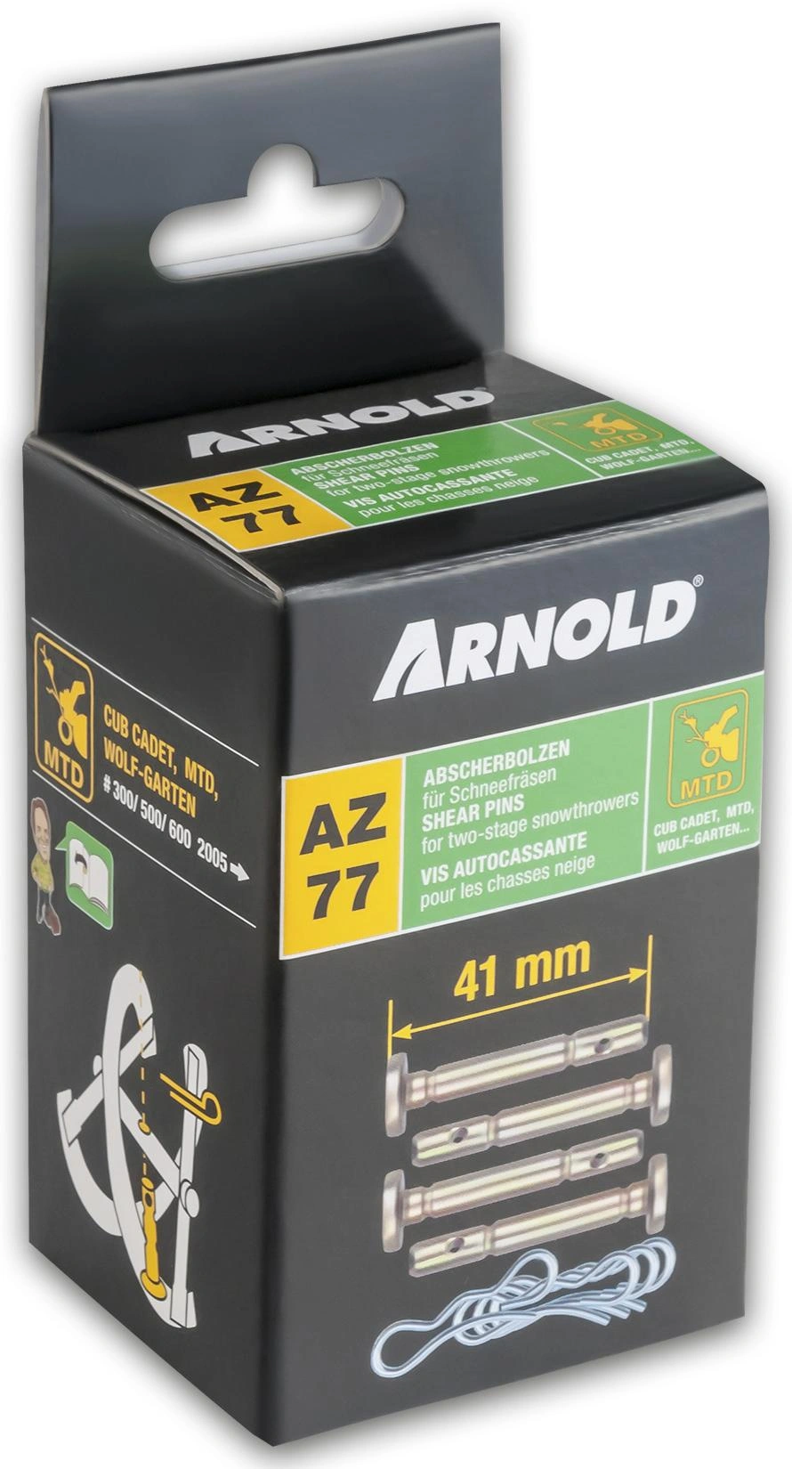 Abscherbolzen-Set für alle 2-stufigen MTD Schneefräsen - 4