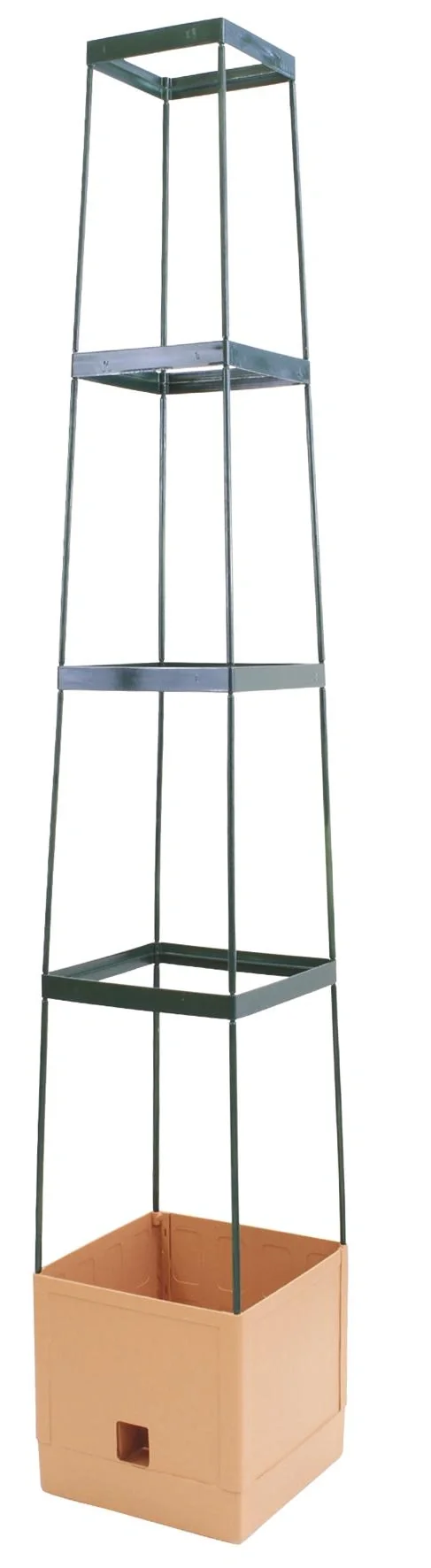 Pflanzturm Maxitom, terracotta im Spar-Set mit Abdeckhaube - 4