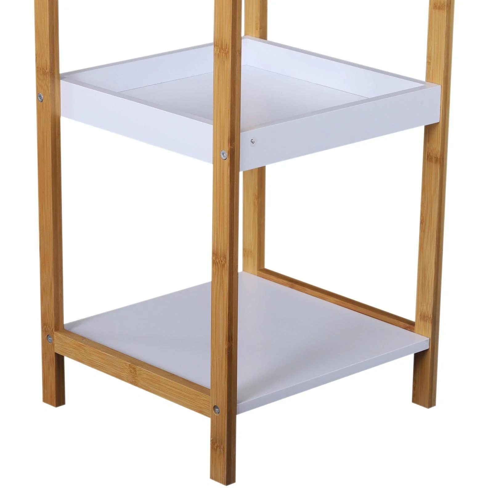 Badregal Standregal Lagerregal Küchenregal Haushaltsregal 4 Ablagen Bambus + MDF 32 x 30 x 100 cm - 1