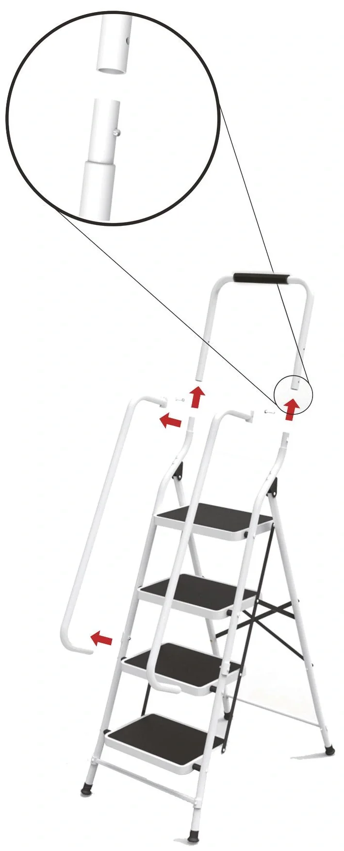 Sicherheitsleiter, 4-Tritt - 8