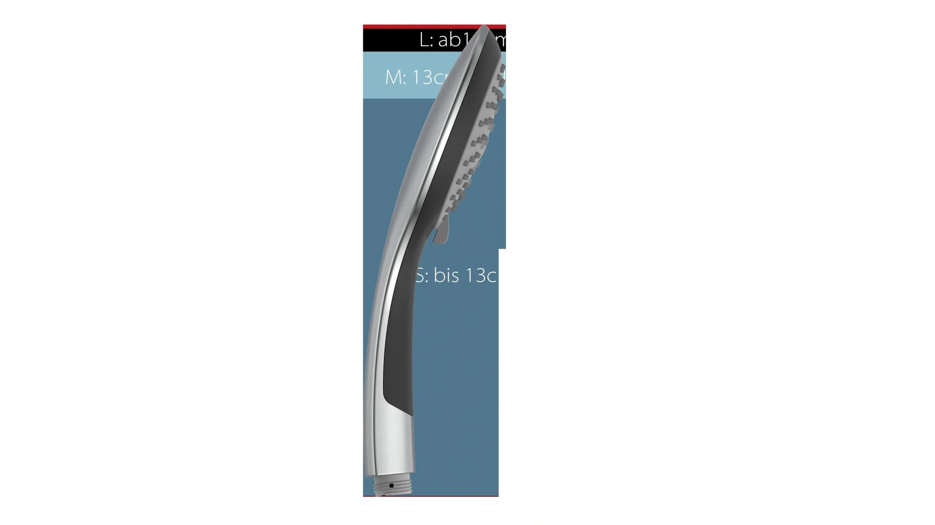 Handbrause, Schwarz / Chrom - 2