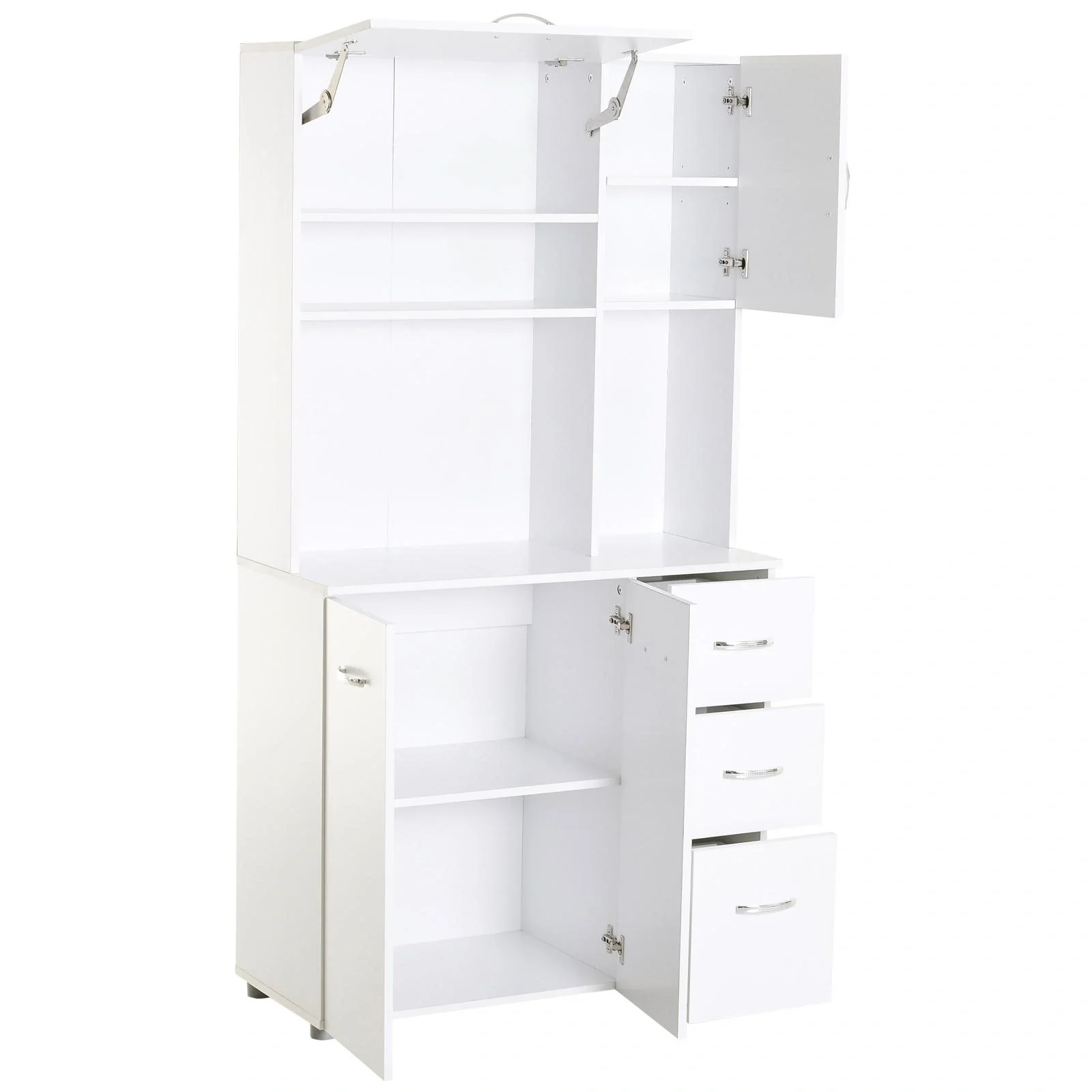 Küchenschrank, weiß - 7