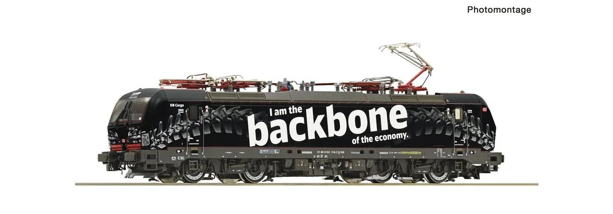 Elektrolokomotive 193 318 der Deutschen Bahn " Backbone" - 1