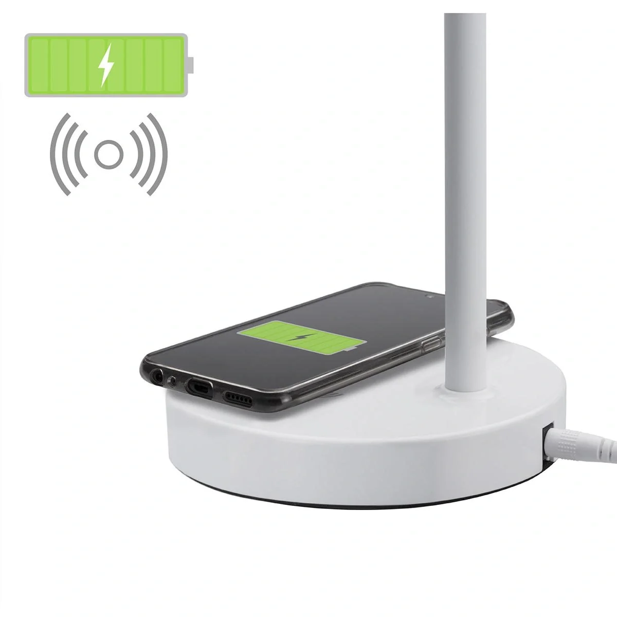 LED-Schreibtischlampe mit Telefon-Ladegerät - 8