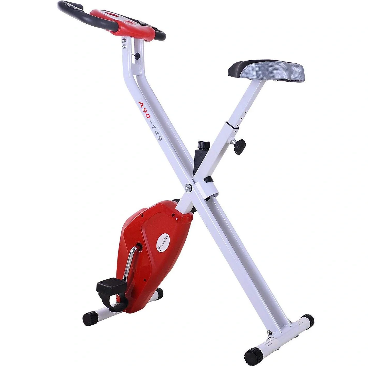 Heimtrainer Ergometer Fitnessfahrrad klappbar Stahl - 3