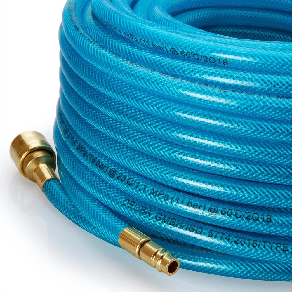 Druckluftschlauch 30 m mit Schnellkupplung und Stecker - 6