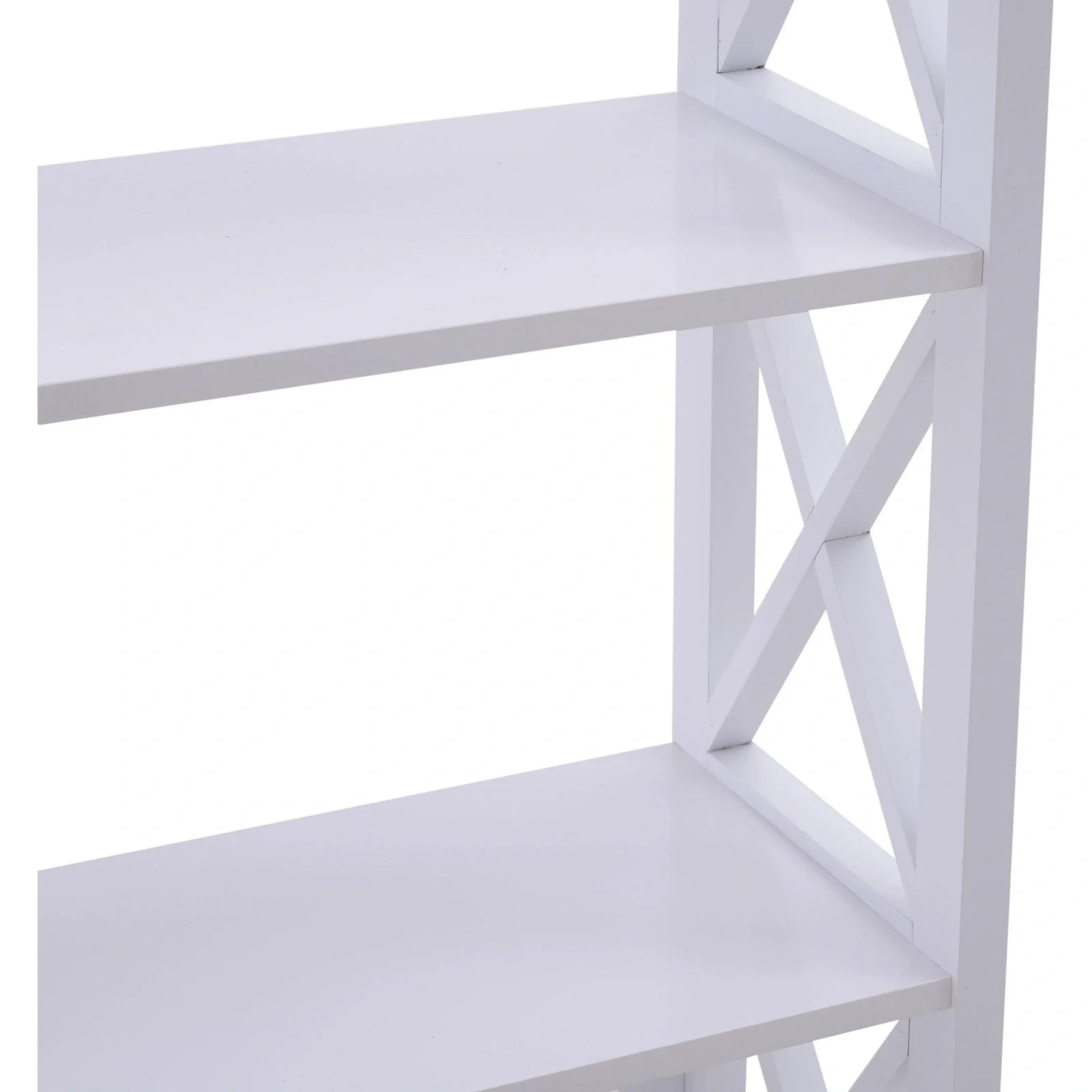 Standregal Bücherregal Dekoregal 3 Fächer offen MDF Weiß 70 x 30 x 113 cm - 7