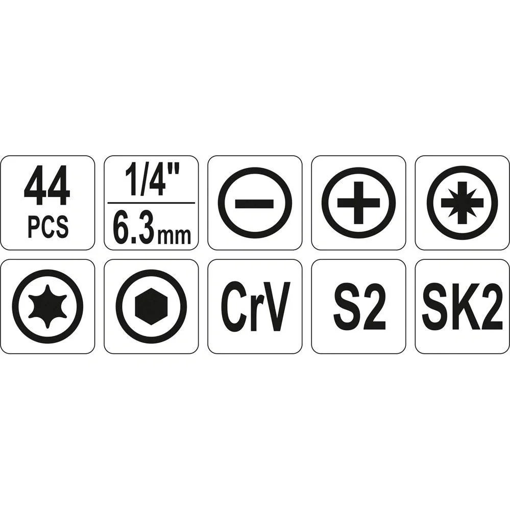 Grundlegendes Werkzeugset in robuster Tasche - 44 Teile - 5