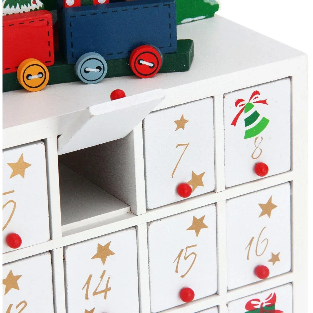 Adventskalender quer mit Fächern zum Selbstbefüllen - 5