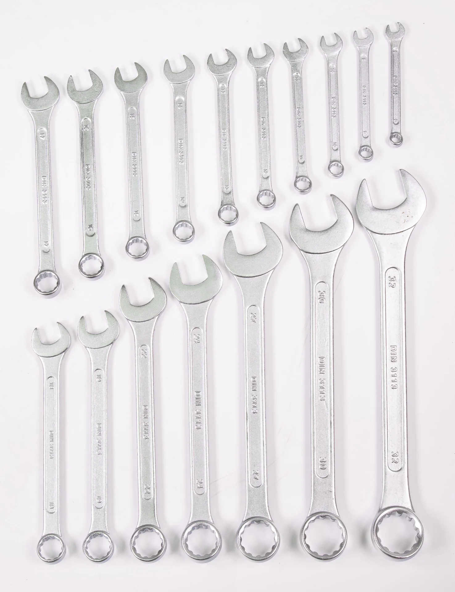 Gabel-Ring-Maul-Schlüssel 17-teilig - 2