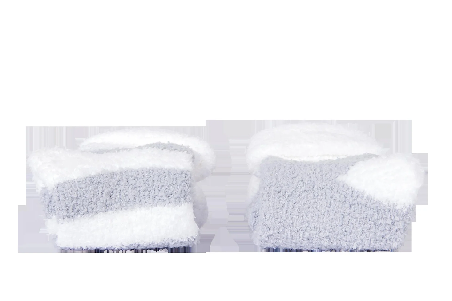 Kuschelsocke für Damen, Farbe grau/wollweiß, Gr.35/38 - 8