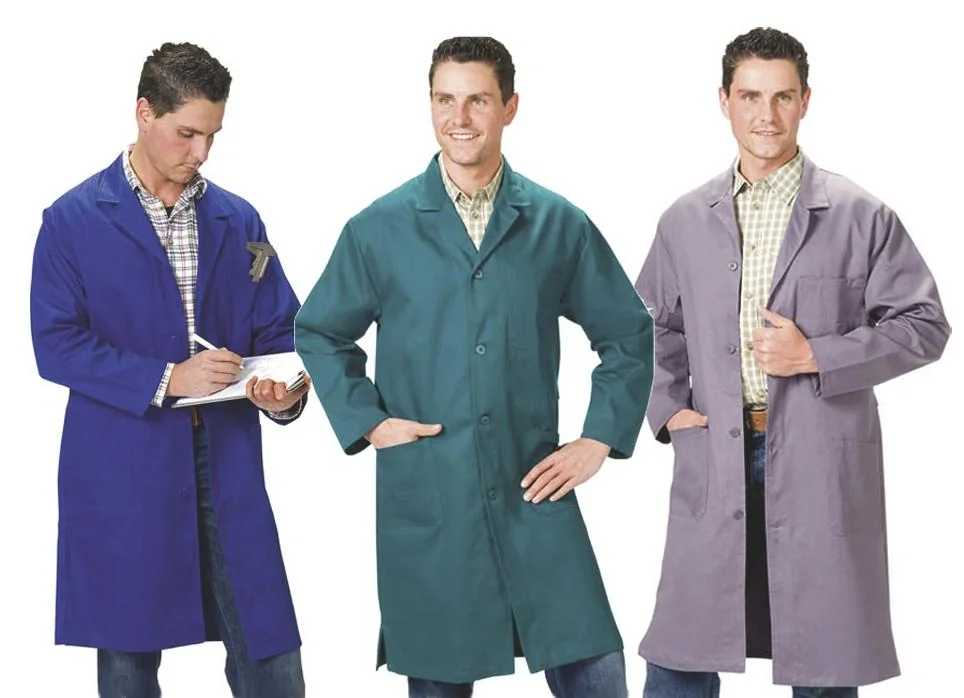 Berufsmantel, kornblau, Gr.54 / Arbeitskleidung - 4