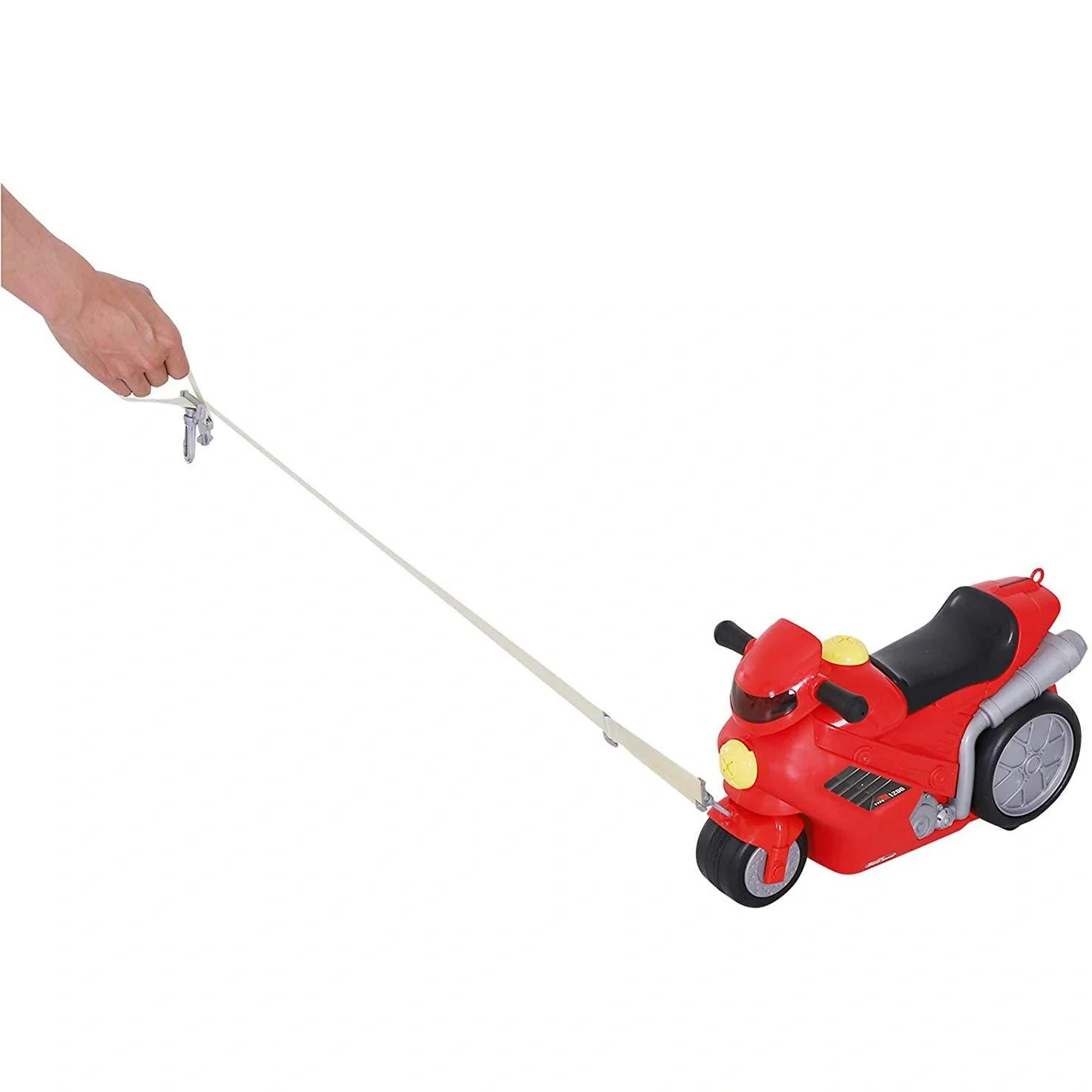 Motorrad Handgepäck Kinderkoffer Kindergepäck mit Gurt Vier-in-One-Koffer sitzen PP Rot 52 x 25 x 34 cm - 4