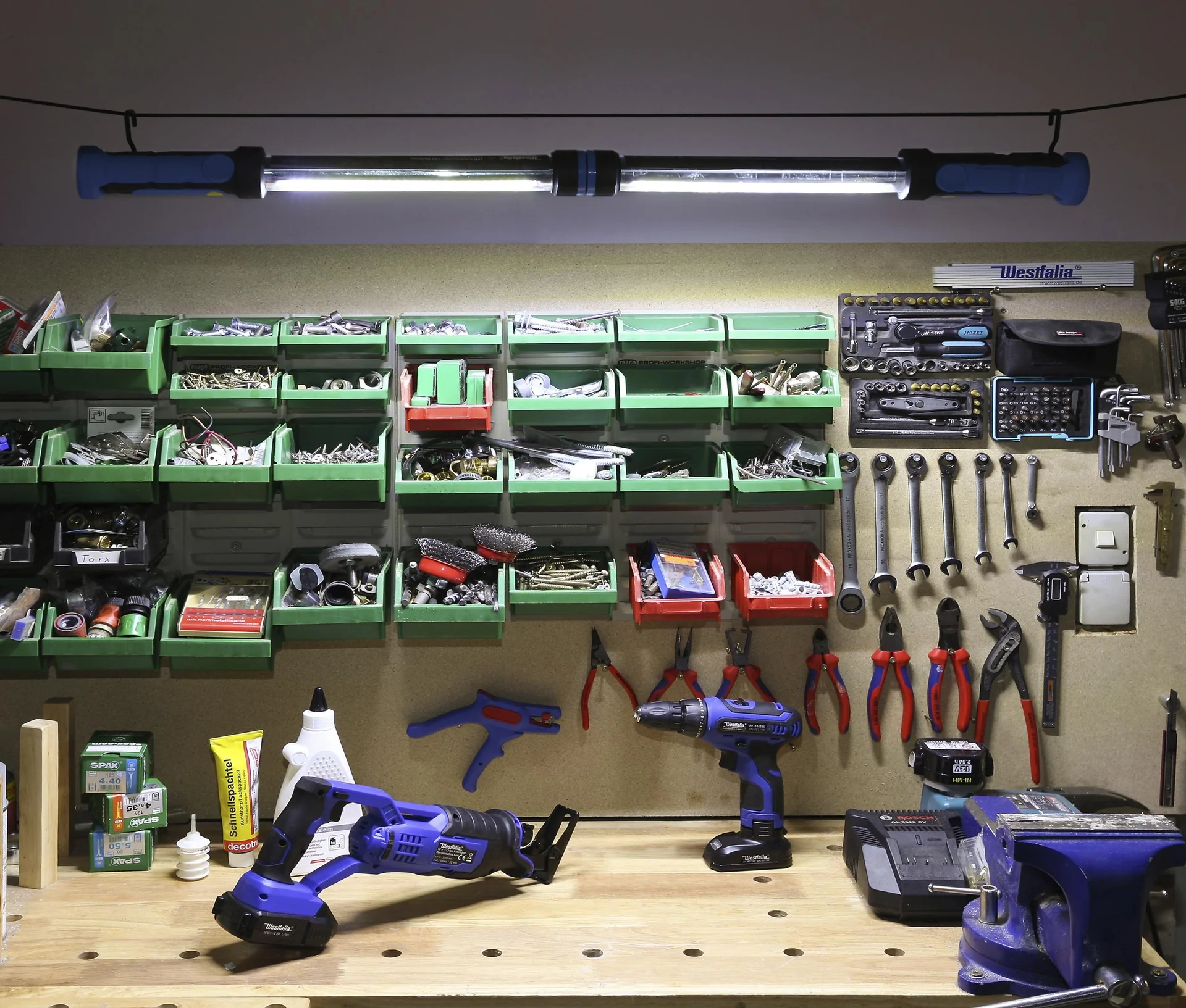 COB Arbeitsleuchte "Star" mit 1200 Lumen, 10 Watt, inklusive Batterie - 9