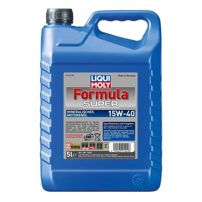 Mineralisches Motorenöl Formula Super 15W-40, 5 Liter - 1
