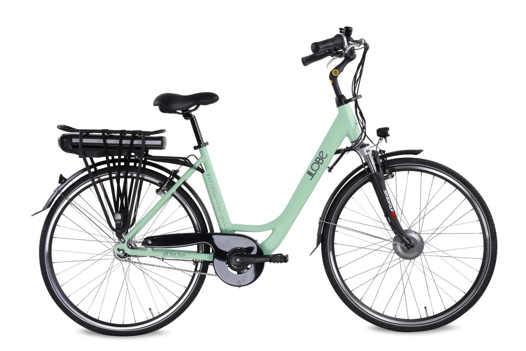 Unisex City E-Bike 28 Zoll, Rahmengröße 50 cm, 7-Gang Nabenschaltung, Metropolitan Joy 2.0 Pastellgrün, 13 Ah - 1