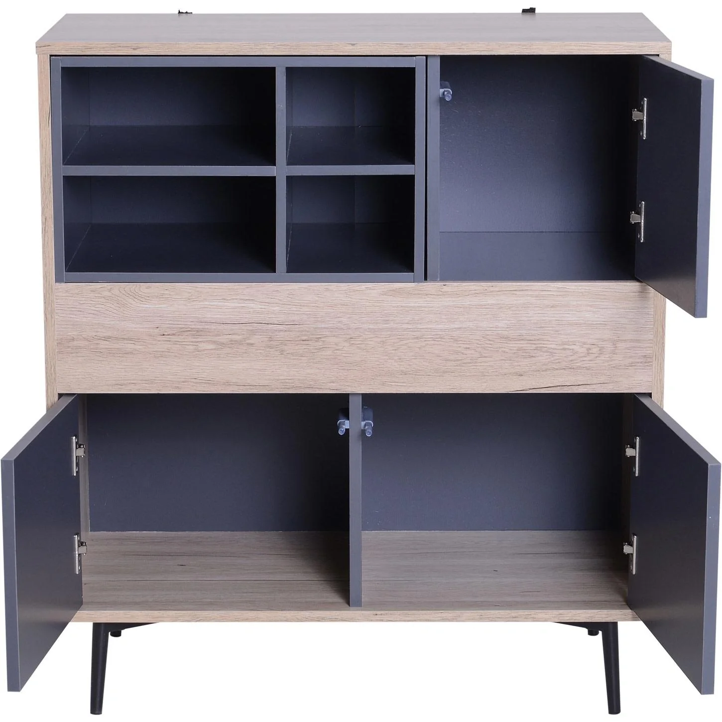 Mehrzweckschrank Kommode Sideboard Konsole Flur ausziehbar Ablagefach 78 x 39 x 87,2 cm - 8